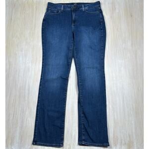 NYDJ Marilyn Straight Leg High Rise Classic Casual Minimalist Denim Jeans 14